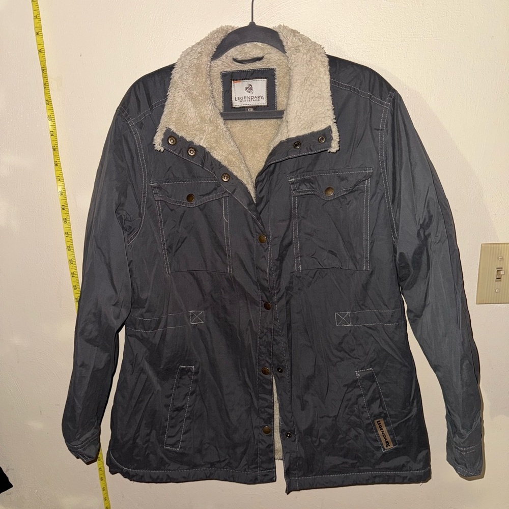 Legendary Whitetails Charcoal Jacket with Sherpa